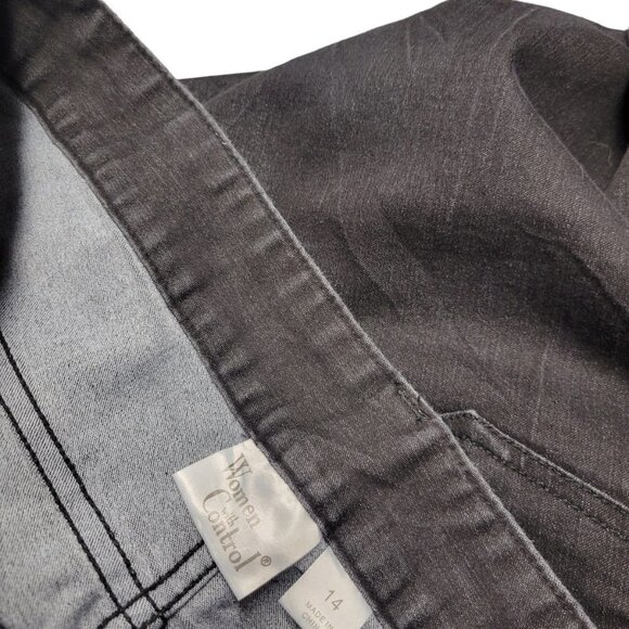 Women With Control Black Fade Wash Jeans - Picture 4 of 5